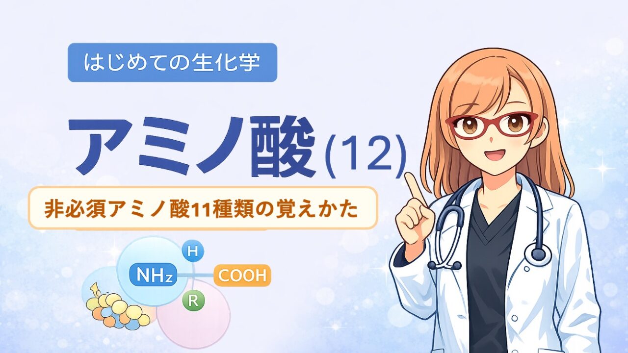 非必須アミノ酸の有名な語呂を説明するためのイラストです。