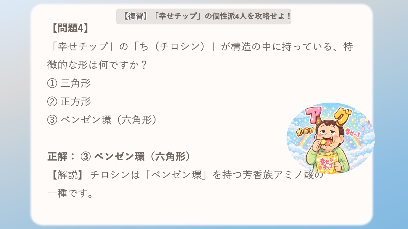 非必須アミノ酸の有名な語呂を説明するイラストです。