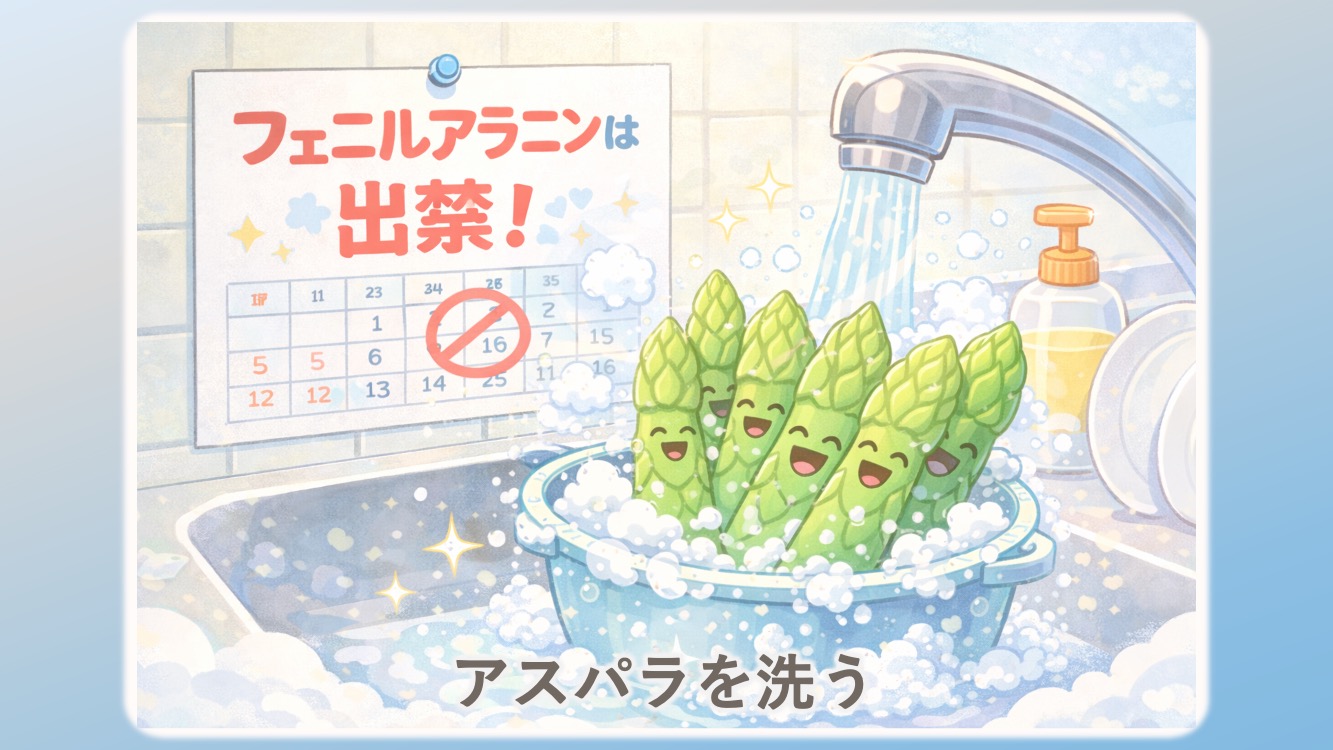 非必須アミノ酸の語呂を説明するイラスト。