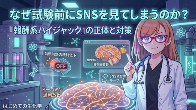 スマホを物理的に遠ざけ、脳のワーキングメモリを解放する『脳内ハック』の図解です。最新の神経科学では、視界にスマホがあるだけで認知容量が低下することが証明されています。本書籍リストでは、ドーパミン制御やナッジ理論を活用し、学習効率を劇的に高める環境設計を伝授。医学生や受験生が集中力を最大化し、最短ルートで成果を出すための科学的ハック術をマスターして、学習の質を根本から変えましょう。
